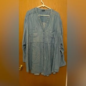 Long sleeve jean shirt